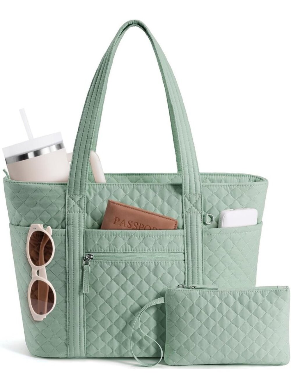 Stylish Quilted Puffer Tote Bag for Women | Versatile Cotton Work & Travel Bag